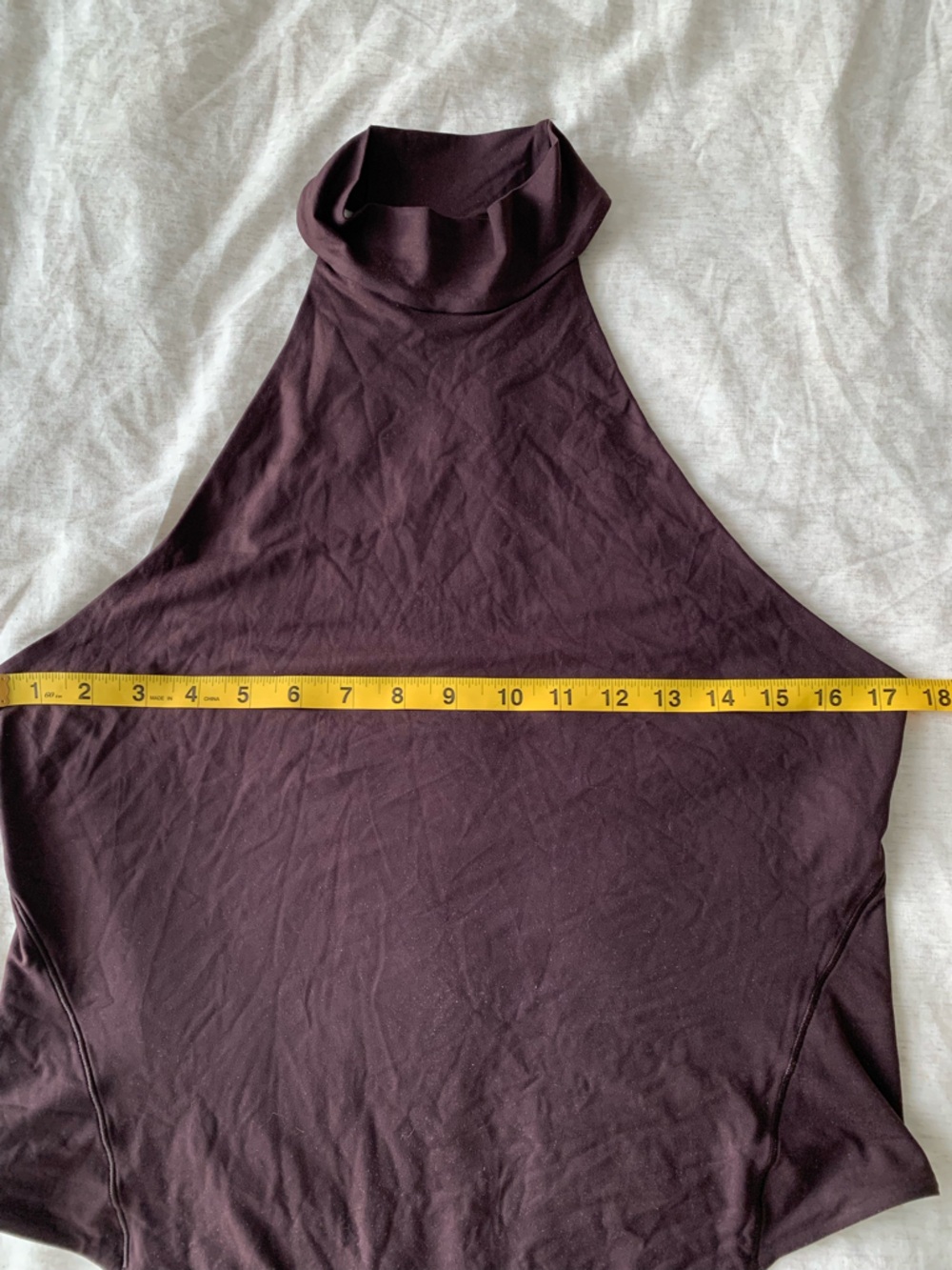 Lululemon Bodysuit  Wundermost Ultra-Soft Nulu Mockneck Sleeveless Brown Size XL - Picture 12 of 13